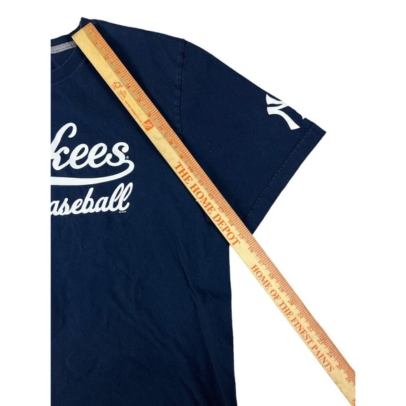 Yankees Baseball Nike Regular Fit Men Blue Short Sleeve Crew Neck T-Shirt Sz XL - Picture 4 of 6